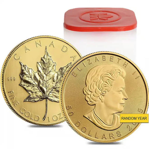 1 oz Canadian Gold Maple Leaf $50 Coin (Random Year) image 1